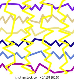 Magic Paths for Secret Decisions. Esoteric Rebus. The Road of Enigma. Texture. Seamless Pattern. HV yellow. — Vector