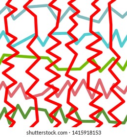 Magic Paths for Secret Decisions. Esoteric Rebus. The Road of Enigma. Texture. Seamless Pattern. HV red. — Vector