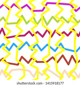Magic Paths for Secret Decisions. Esoteric Rebus. The Road of Enigma. Texture. Seamless Pattern. HV yellow. — Vector