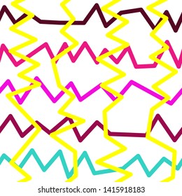 Magic Paths for Secret Decisions. Esoteric Rebus. The Road of Enigma. Texture. Seamless Pattern. HV yellow. — Vector