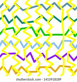 Magic Paths for Secret Decisions. Esoteric Rebus. The Road of Enigma. Texture. Seamless Pattern. HV yellow. — Vector
