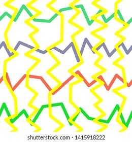 Magic Paths for Secret Decisions. Esoteric Rebus. The Road of Enigma. Texture. Seamless Pattern. HV yellow. — Vector