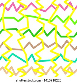 Magic Paths for Secret Decisions. Esoteric Rebus. The Road of Enigma. Texture. Seamless Pattern. HV yellow. — Vector