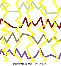Magic Paths for Secret Decisions. Esoteric Rebus. The Road of Enigma. Texture. Seamless Pattern. HV yellow. — Vector