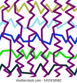 Magic Paths for Secret Decisions. Esoteric Rebus. The Road of Enigma. Texture. Seamless Pattern. HV purple. — Vector