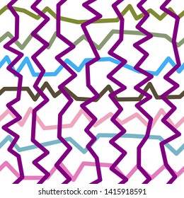 Magic Paths for Secret Decisions. Esoteric Rebus. The Road of Enigma. Texture. Seamless Pattern. HV purple. — Vector