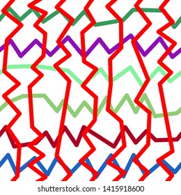 Magic Paths for Secret Decisions. Esoteric Rebus. The Road of Enigma. Texture. Seamless Pattern. HV red. — Vector