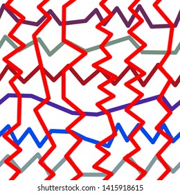 Magic Paths for Secret Decisions. Esoteric Rebus. The Road of Enigma. Texture. Seamless Pattern. HV red. — Vector