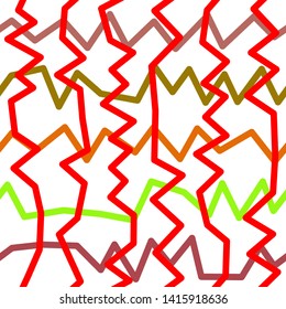 Magic Paths for Secret Decisions. Esoteric Rebus. The Road of Enigma. Texture. Seamless Pattern. HV red. — Vector