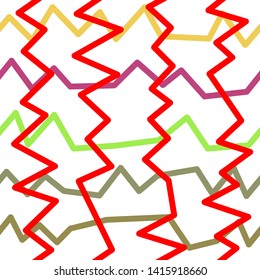 Magic Paths for Secret Decisions. Esoteric Rebus. The Road of Enigma. Texture. Seamless Pattern. HV red. — Vector