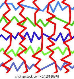Magic Paths for Secret Decisions. Esoteric Rebus. The Road of Enigma. Texture. Seamless Pattern. HV red. — Vector