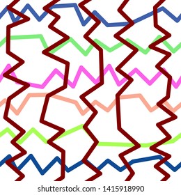 Magic Paths for Secret Decisions. Esoteric Rebus. The Road of Enigma. Texture. Seamless Pattern.  — Vector