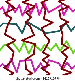 Magic Paths for Secret Decisions. Esoteric Rebus. The Road of Enigma. Texture. Seamless Pattern. — Vector