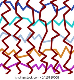Magic Paths for Secret Decisions. Esoteric Rebus. The Road of Enigma. Texture. Seamless Pattern. HV maroon. — Vector