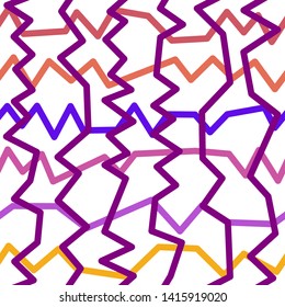 Magic Paths for Secret Decisions. Esoteric Rebus. The Road of Enigma. Texture. Seamless Pattern. HV purple. — Vector