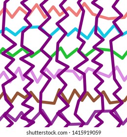 Magic Paths for Secret Decisions. Esoteric Rebus. The Road of Enigma. Texture. Seamless Pattern. — Vector
