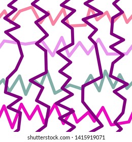 Magic Paths for Secret Decisions. Esoteric Rebus. The Road of Enigma. Texture. Seamless Pattern. HV purple. — Vector