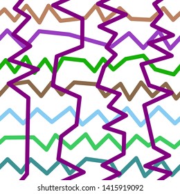 Magic Paths for Secret Decisions. Esoteric Rebus. The Road of Enigma. Texture. Seamless Pattern.  — Vector