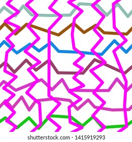 Magic Paths for Secret Decisions. Esoteric Rebus. The Road of Enigma. Texture. Seamless Pattern. — Vector