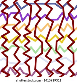 Magic Paths for Secret Decisions. Esoteric Rebus. The Road of Enigma. Texture. Seamless Pattern. — Vector