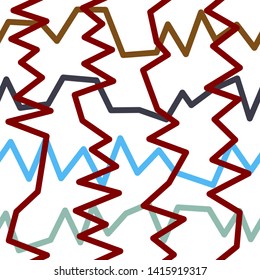 Magic Paths for Secret Decisions. Esoteric Rebus. The Road of Enigma. Texture. Seamless Pattern. — Vector