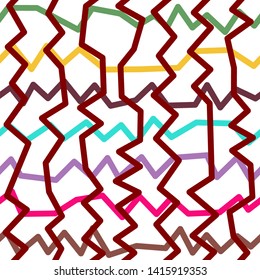 Magic Paths for Secret Decisions. Esoteric Rebus. The Road of Enigma. Texture. Seamless Pattern. — Vector