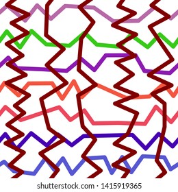 Magic Paths for Secret Decisions. Esoteric Rebus. The Road of Enigma. Texture. Seamless Pattern.  — Vector