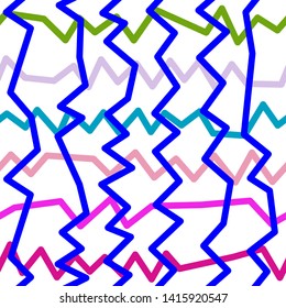 Magic Paths for Secret Decisions. Esoteric Rebus. The Road of Enigma. Texture. Seamless Pattern. HV blue. — Vector
