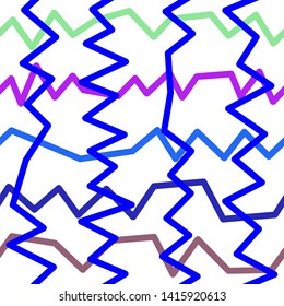 Magic Paths for Secret Decisions. Esoteric Rebus. The Road of Enigma. Texture. Seamless Pattern. HV blue. — Vector