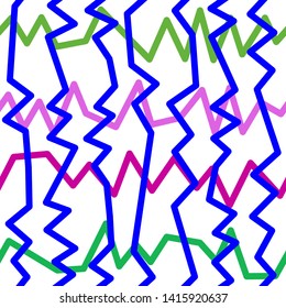 Magic Paths for Secret Decisions. Esoteric Rebus. The Road of Enigma. Texture. Seamless Pattern. HV blue. — Vector