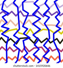 Magic Paths for Secret Decisions. Esoteric Rebus. The Road of Enigma. Texture. Seamless Pattern. HV blue. — Vector