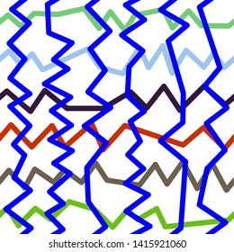 Magic Paths for Secret Decisions. Esoteric Rebus. The Road of Enigma. Texture. Seamless Pattern. HV blue. — Vector