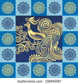 Magic pattern bird vector illustration