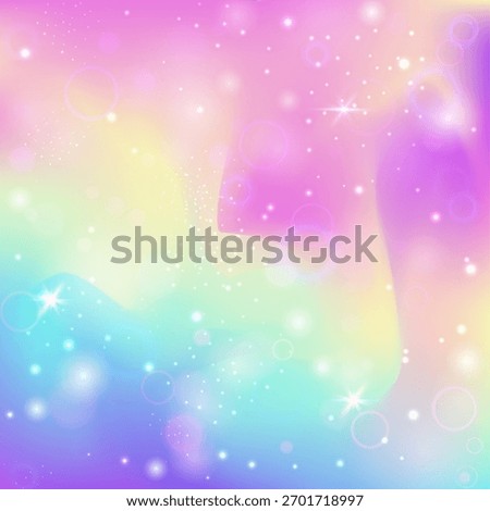 Magic Pattern. Pink Kawaii Background. Girl Invitation. Holographic Universe Effect. Purple Sparkles Gradient. Lilac Cosmic Hologram. Unicorn Backdrop. Dream Magic Pattern.