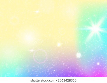 Magic Pattern. Purple Girl Invitation. Rainbow Hologram. Holographic Universe Mesh. Pink Colorful Background. Lilac Sparkles Gradient. Princess Backdrop. Cute Magic Pattern.