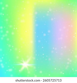 Magic Pattern. Purple Kawaii Background. Unicorn Gradient. Fairytale Cosmic Effect. Pink Galaxy Hologram. Blue Magical Invitation. Rainbow Backdrop. Candy Magic Pattern.
