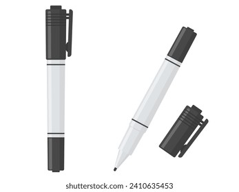 Magic pen black vector illustration