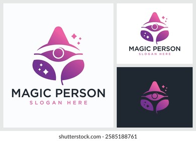 Magic Person Design Inspiration. Magic Person Symbol Logo Vector Template Design, Magic Person Design Logo Vector Illustration