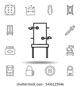 magic piercings outline icon. elements of magic illustration line icon. signs, symbols can be used for web, logo, mobile app, UI, UX