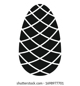Icono de cono de pino mágico. Icono vectorial mágico del cono de pino para diseño web aislado en fondo blanco