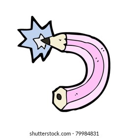 magic pink pencil cartoon