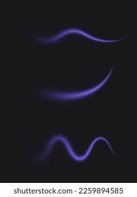 Magic pink wind festive isolated on transparent background. Purple comet with sparkling stars and dust.