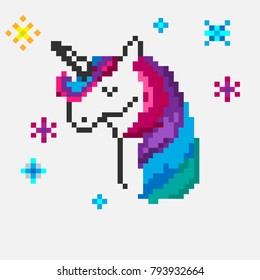 magic pixel unicorn