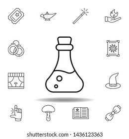 magic poison outline icon. elements of magic illustration line icon. signs, symbols can be used for web, logo, mobile app, UI, UX