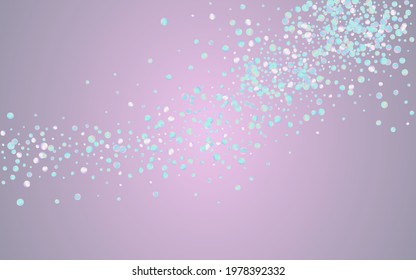 Magic Polka FallingFestive Blue Background. Rainbow Independence Dot Backdrop. Top Texture. Unicorn Celebrate Background.