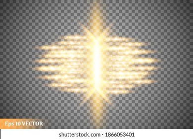 
Magic portal of fantasy. Futuristic teleport. Light effect. Night scene light rays and sparks on a transparent background. Empty podium light effect. Disco dance floor club.