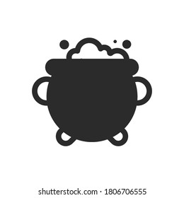 magic pot Flat solid Halloween Icon