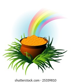 Magic pot. Vector.