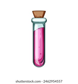 magic potion bottle cartoon. vial alchemy, love poison, halloween alchemist magic potion bottle sign. isolated symbol vector illustration