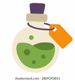 Magic potion bottle icon